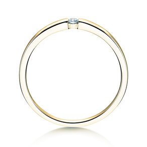 Verlovingsring Infinity Petite in 14K geelgoud met diamant 0,03ct
