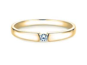 Verlovingsring Infinity Petite in 14K geelgoud met diamant 0,06ct G/SI