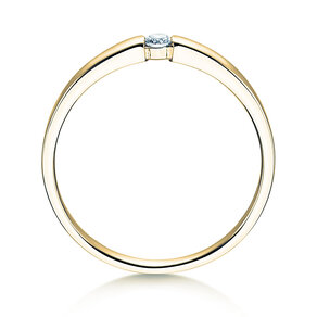 Verlovingsring Infinity Petite in 14K geelgoud met diamant 0,06ct G/SI