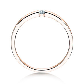 Verlovingsring Infinity Petite in 14K roségoud met diamant 0,03ct G/SI
