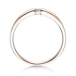 Verlovingsring Infinity Petite in 14K roségoud met diamant 0,06ct G/SI