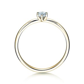Verlovingsring Melody in 14K geelgoud met diamant 0,20ct H/SI