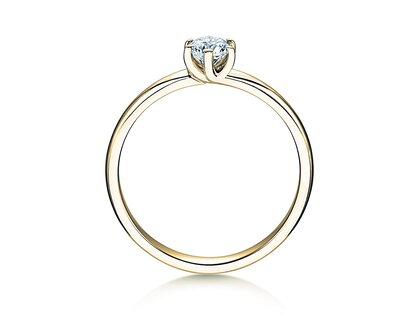 Verlovingsring Melody in 14K geelgoud met Lab-grown diamant 0,50ct E/VS
