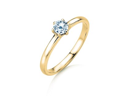 Verlovingsring Melody in 14K geelgoud met Lab-grown diamant 0,50ct E/VS