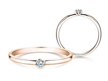 Verlovingsring Melody in 9K roségoud met diamant 0,05ct G/SI