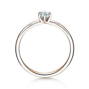 Verlovingsring Melody in 14K roségoud met diamant 0,25ct H/SI