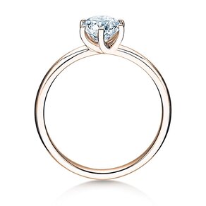 Verlovingsring Melody in 14K roségoud met diamant 1,00ct G/IF