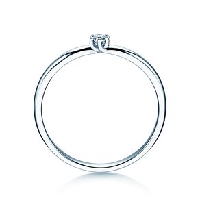 Verlovingsring Melody in zilver 925/- met diamant 0,05ct G/SI