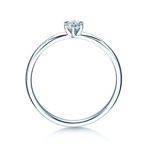 Verlovingsring Melody in 14K witgoud met diamant 0,20ct G/SI