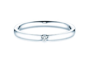 Verlovingsring Destiny in 14K witgoud met diamant 0,03ct H/SI