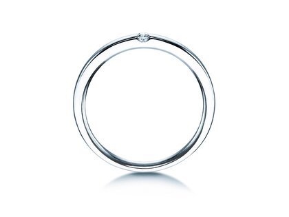 Verlovingsring Destiny in 14K witgoud met diamant 0,03ct H/SI