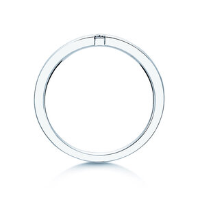 Verlovingsring Infinity in 14K witgoud met diamant 0,03ct H/SI
