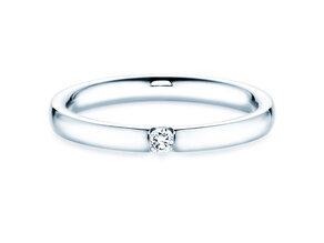 Verlovingsring Destiny in zilver 925/- met diamant 0,05ct H/SI