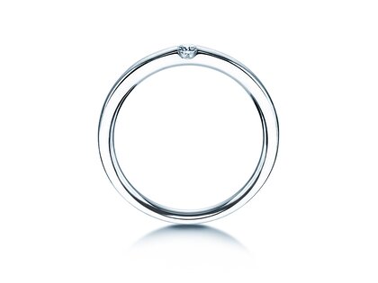 Verlovingsring Destiny in zilver 925/- met diamant 0,05ct H/SI