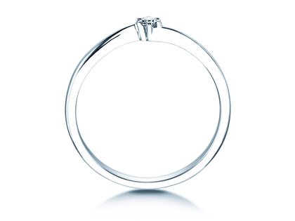 Verlovingsring Devotion in zilver 925/- met diamant 0,07ct G/SI