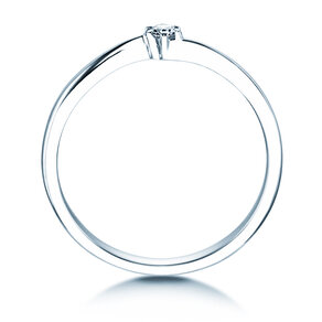 Verlovingsring Devotion in zilver 925/- met diamant 0,07ct G/SI