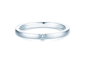 Verlovingsring Infinity in zilver 925/- met diamant 0,07ct H/SI