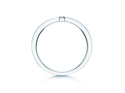 Verlovingsring Infinity in zilver 925/- met diamant 0,07ct H/SI