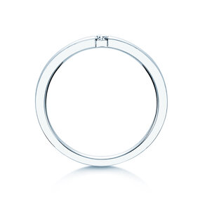 Verlovingsring Infinity in zilver 925/- met diamant 0,07ct H/SI