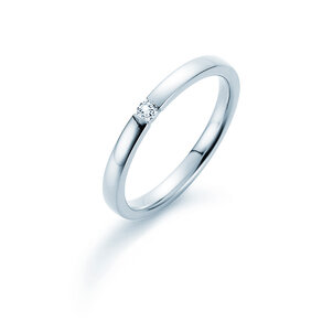 Verlovingsring Infinity in zilver 925/- met diamant 0,07ct H/SI