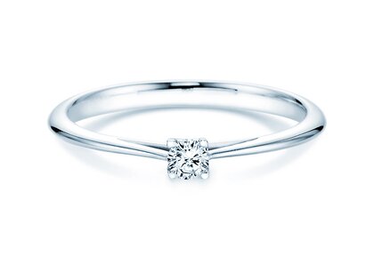 Verlovingsring Delight in 18K witgoud met diamant 0,10ct H/SI