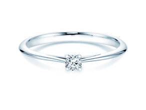 Verlovingsring Delight in 18K witgoud met diamant 0,10ct H/SI