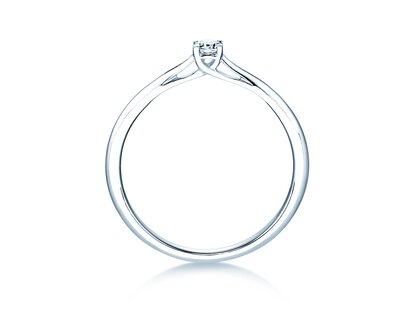 Verlovingsring Delight in 18K witgoud met diamant 0,10ct H/SI