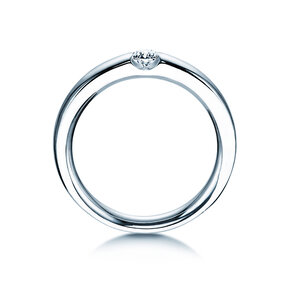 Verlovingsring Destiny in zilver 925/- met diamant 0,10ct H/SI