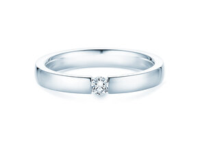 Verlovingsring Infinity in 14K witgoud met diamant 0,10ct G/SI