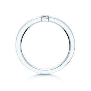 Verlovingsring Infinity in 14K witgoud met diamant 0,10ct G/SI