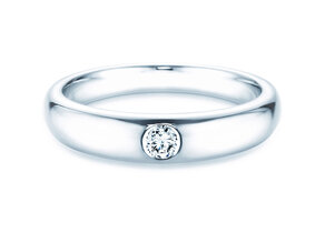 Verlovingsring Promise in zilver 925/- met diamant 0,10ct D/IF