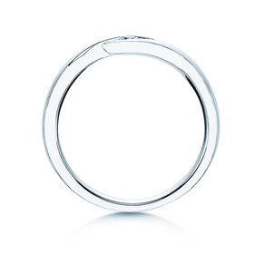 Verlovingsring Twist in zilver 925/- met diamant 0,10ct G/VS