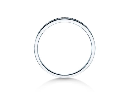 Verlovingsring Alliance-/Eternityring in 18K witgoud met diamanten 0,125ct G/SI