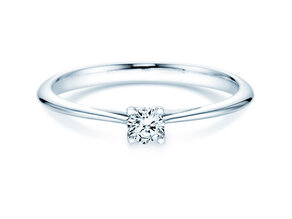 Verlovingsring Delight in zilver 925/- met Lab-grown diamant 0,15ct E/VS