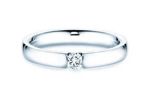 Verlovingsring Destiny in 14K witgoud met diamant 0,15ct H/SI