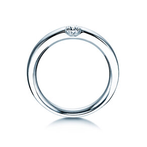 Verlovingsring Destiny in 14K witgoud met diamant 0,15ct H/SI