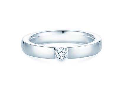 Verlovingsring Infinity in zilver 925/- met Lab-grown diamant 0,15ct E/VS