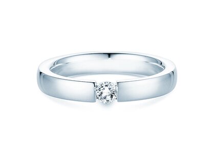 Verlovingsring Infinity in 14K witgoud met Lab-grown diamant 0,15ct E/VS