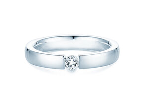 Verlovingsring Infinity in 14K witgoud met Lab-grown diamant 0,15ct E/VS