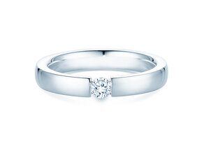 Verlovingsring Infinity in zilver 925/- met Lab-grown diamant 0,15ct E/VS