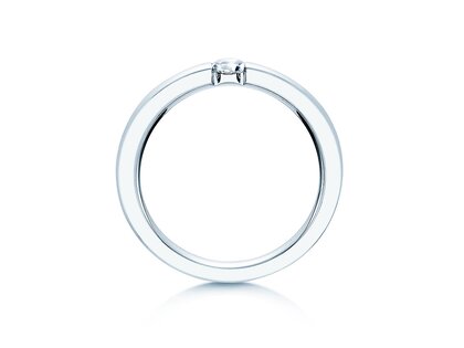 Verlovingsring Infinity in zilver 925/- met Lab-grown diamant 0,15ct E/VS