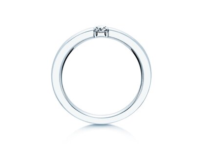 Verlovingsring Infinity in 14K witgoud met Lab-grown diamant 0,15ct E/VS