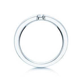 Verlovingsring Infinity in zilver 925/- met Lab-grown diamant 0,15ct E/VS