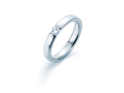 Verlovingsring Infinity in zilver 925/- met Lab-grown diamant 0,15ct E/VS
