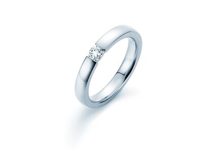 Verlovingsring Infinity in 14K witgoud met Lab-grown diamant 0,15ct E/VS