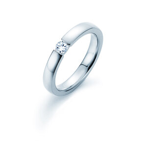 Verlovingsring Infinity in zilver 925/- met Lab-grown diamant 0,15ct E/VS