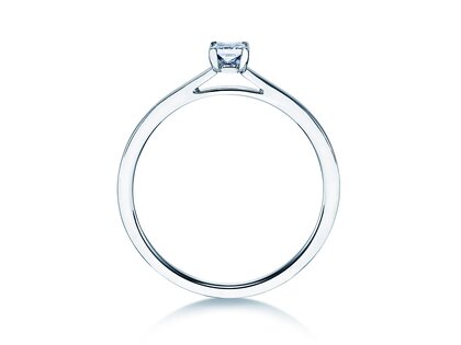 Verlovingsring Princess in zilver 925/- met diamant 0,15ct G/SI
