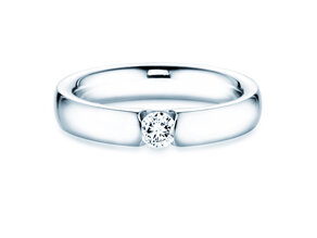 Verlovingsring Destiny in 14K witgoud met diamant 0,20ct H/SI