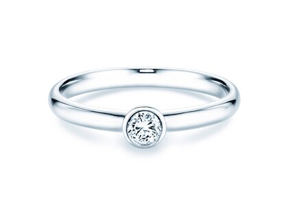 Verlovingsring Eternal in platina 950/- met diamant 0,20ct G/SI