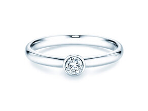 Verlovingsring Eternal in platina 950/- met diamant 0,20ct G/SI
